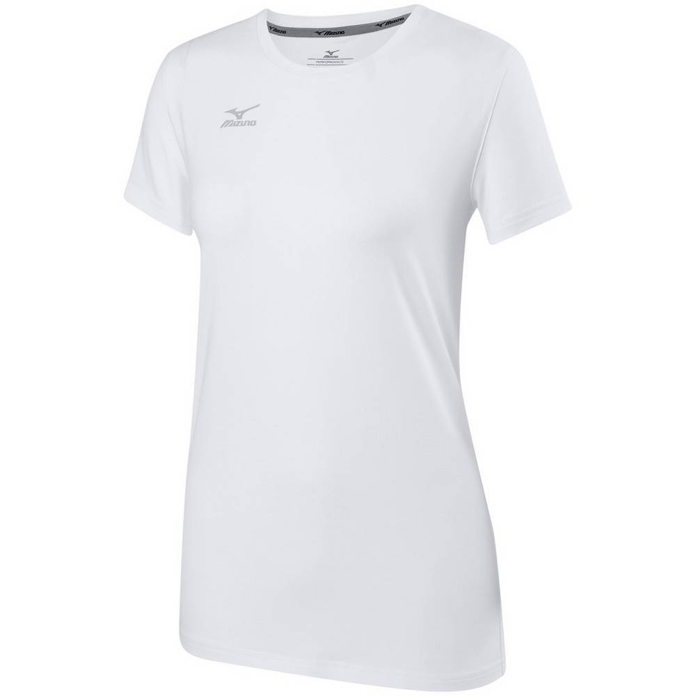 Womens Mizuno Attack 2.0 Volleyball T-Shirts White Philippines (WKULIF320)